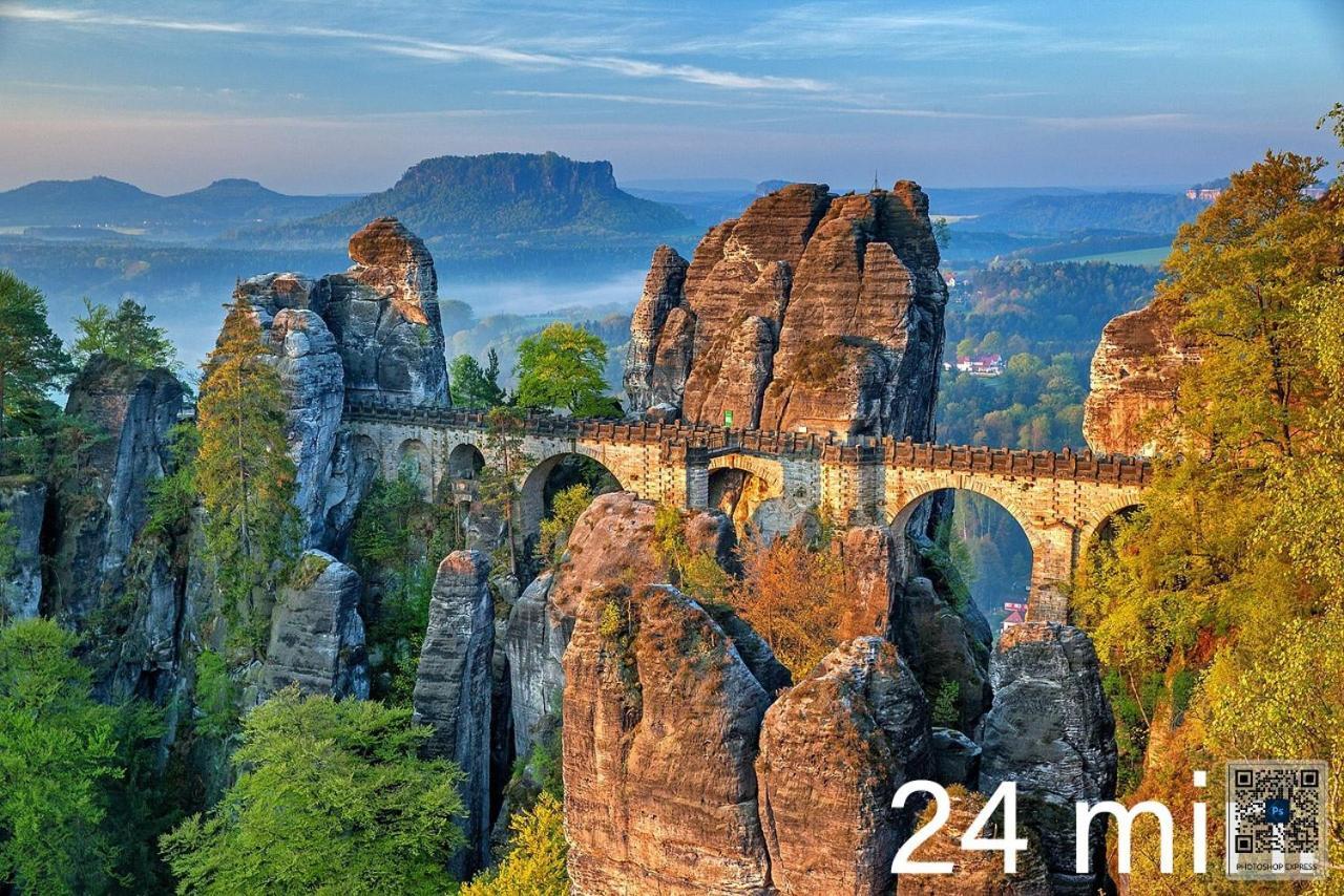 Dresden-Entspannung-Natur-Trifft-2-Staedte-Am-Fluss Esterno foto